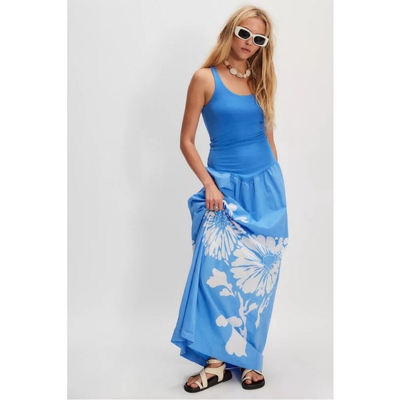 S/W/F Dresses & Skirts - SWF Singlet Maxi Dress in Rebloom